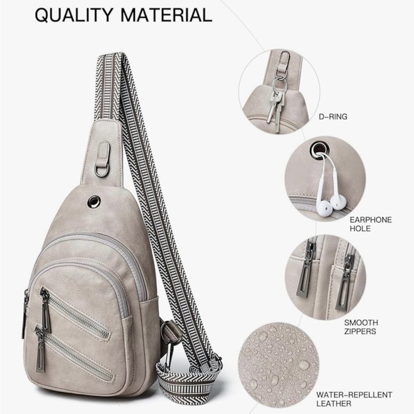 Gray Sling Bag for Men - Picture 6 of 6